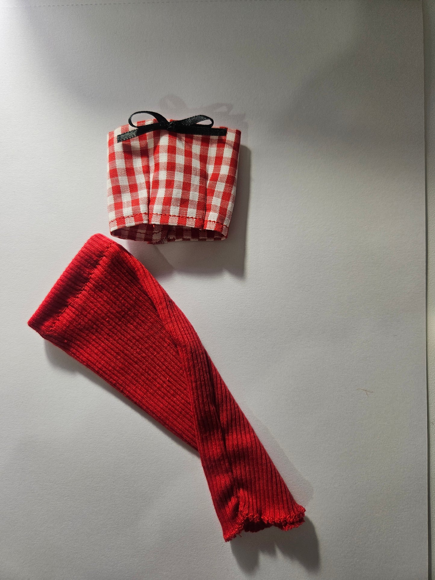 Strapless crop top set for Dolls