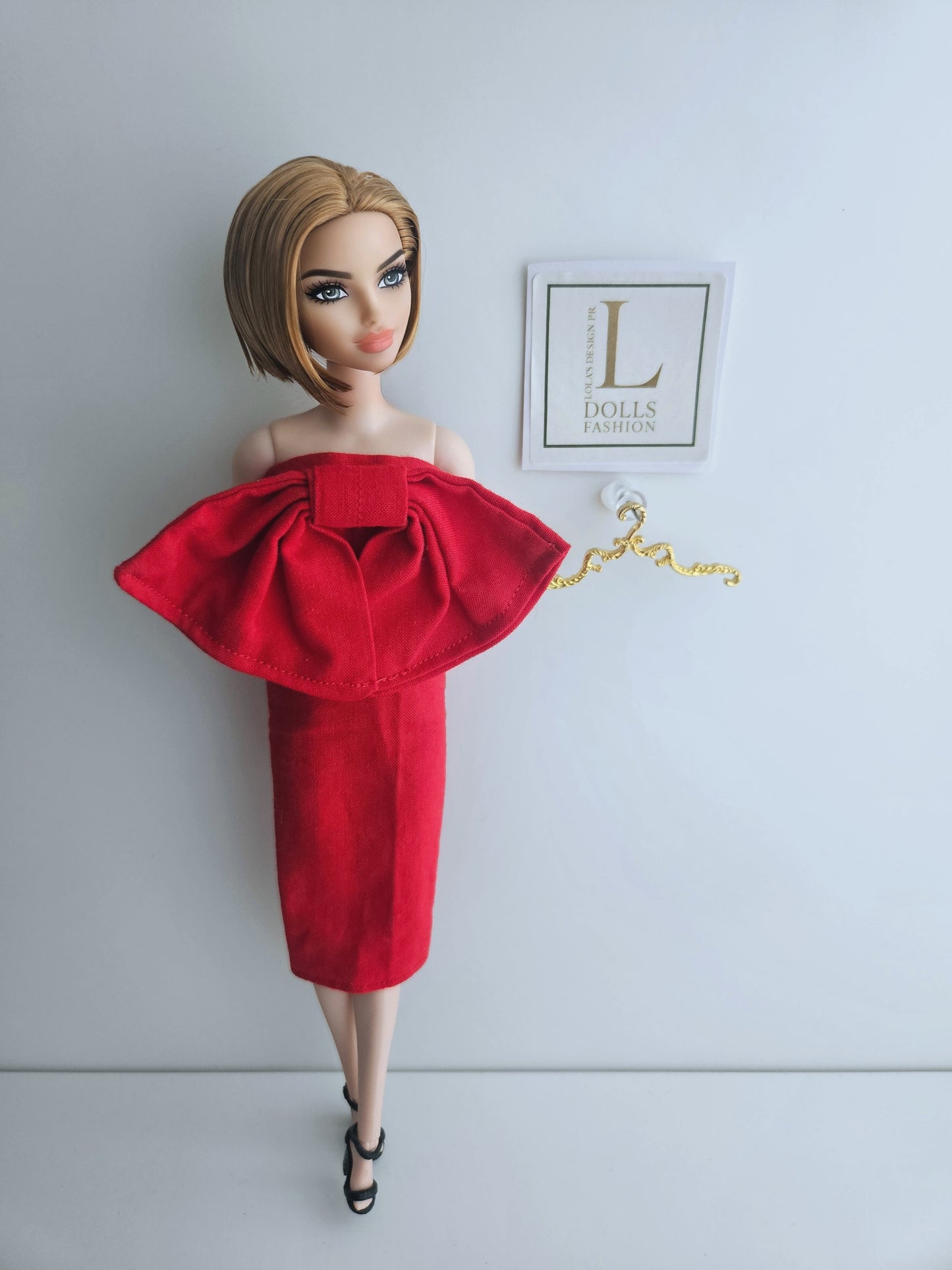 Scarlet Romance Dress for Dolls