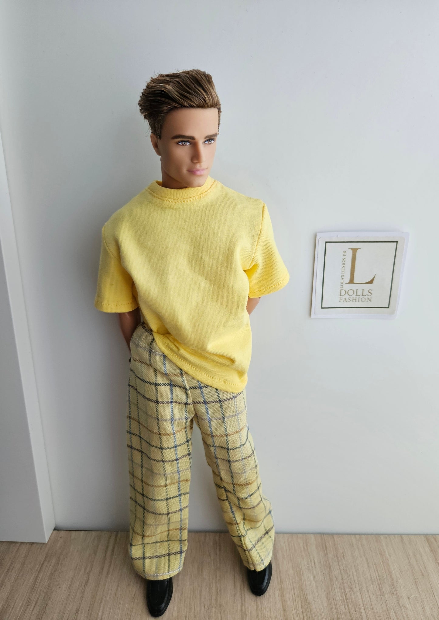 Sunshine Plaid Set for Doll