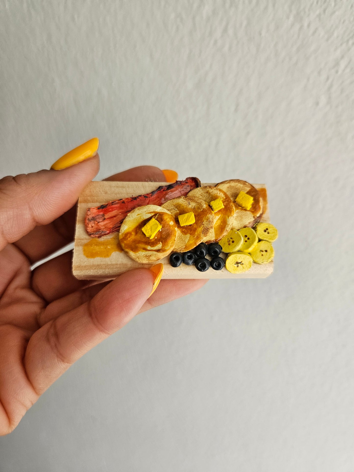 Polymer Clay Miniature Pancakes Breakfast