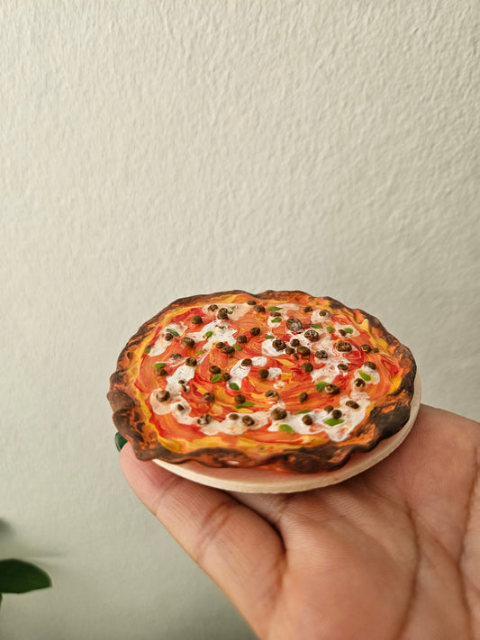 Polymer Clay Miniature Pizza