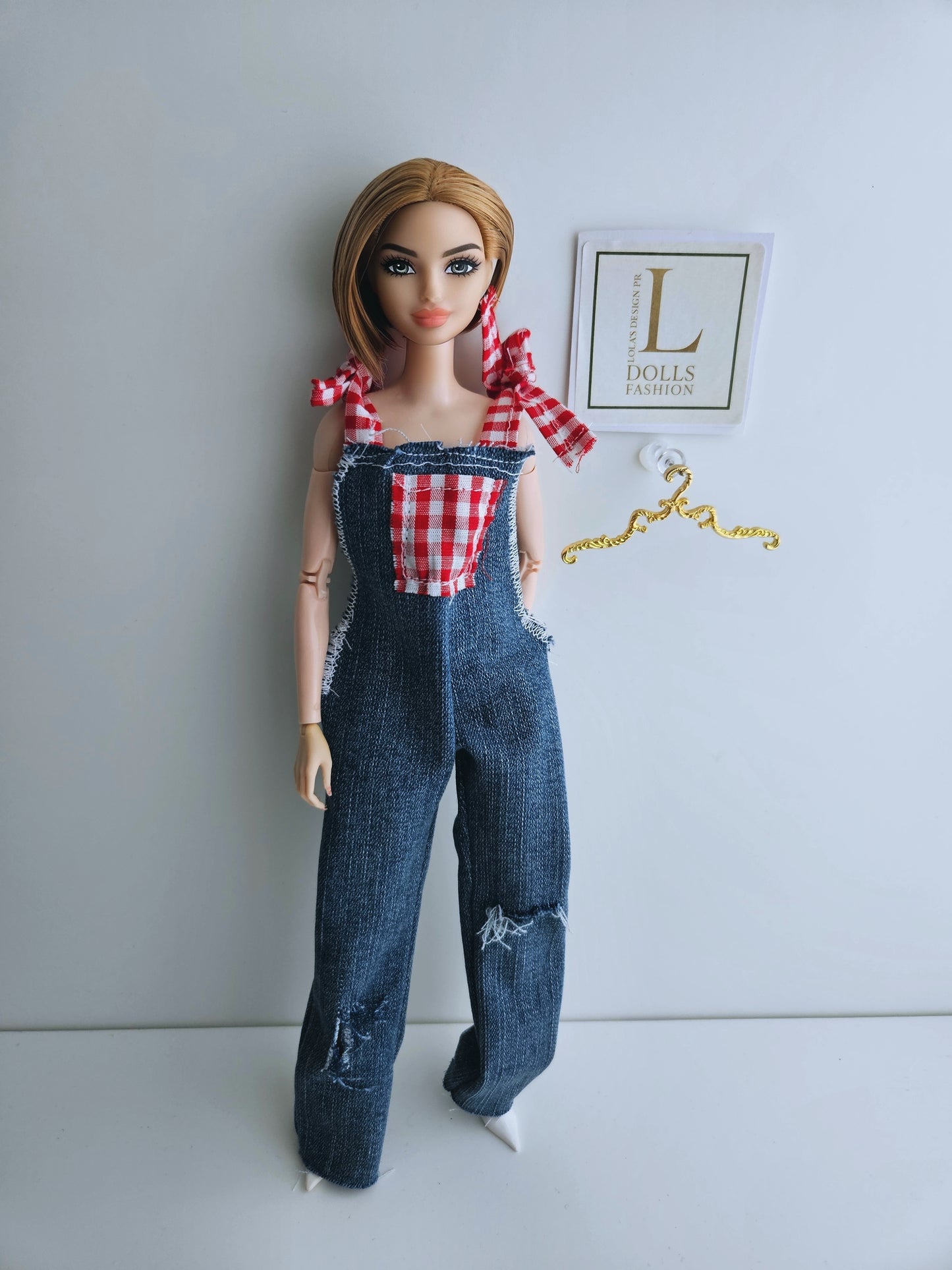 Country Chic Overall for doll