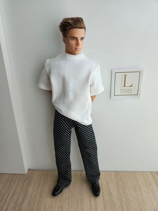 Modern Monochrome Set For Dolls