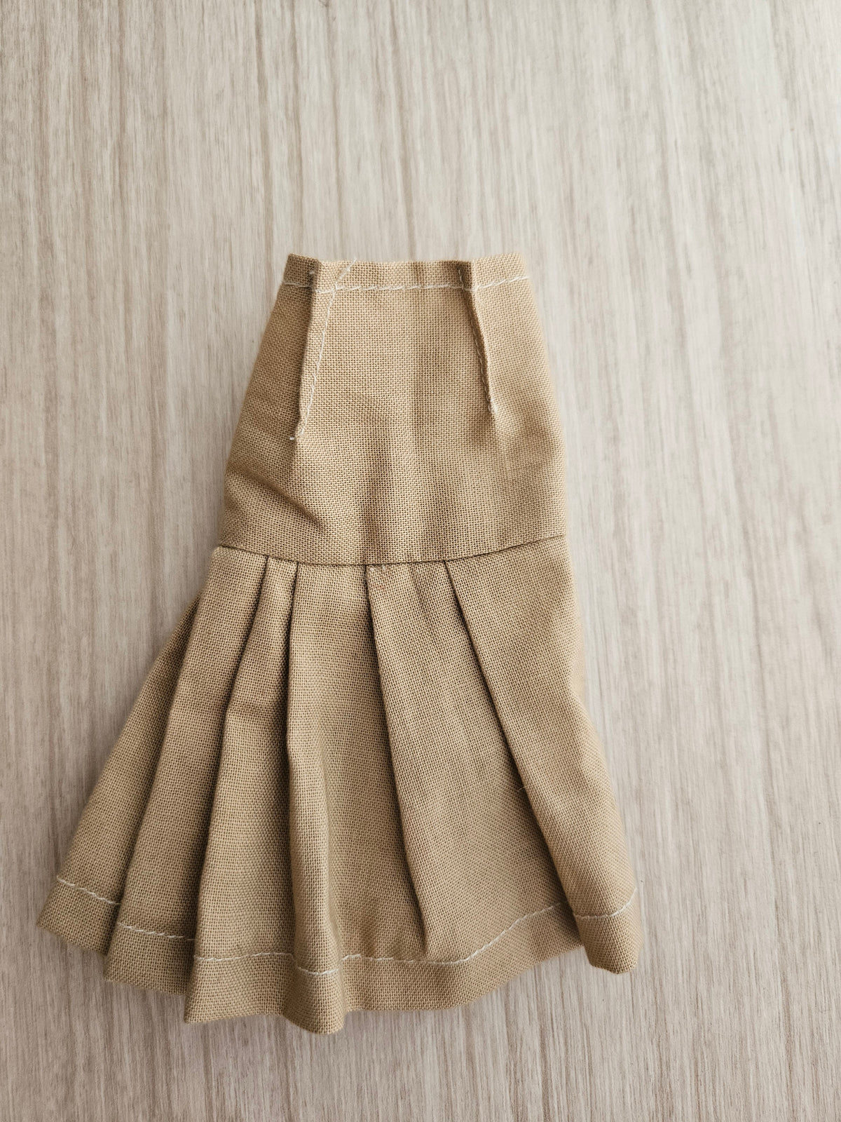 Drop-Waist Pleated Skirt for Dolls