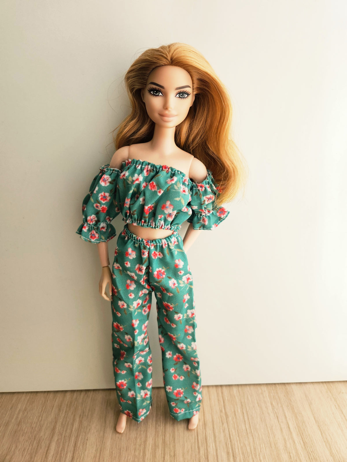 Off-Shoulder Two-Piece Set For Dolls