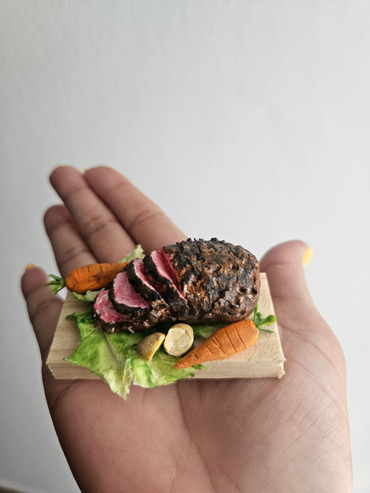 Polymer Clay Miniature Sweet Ham