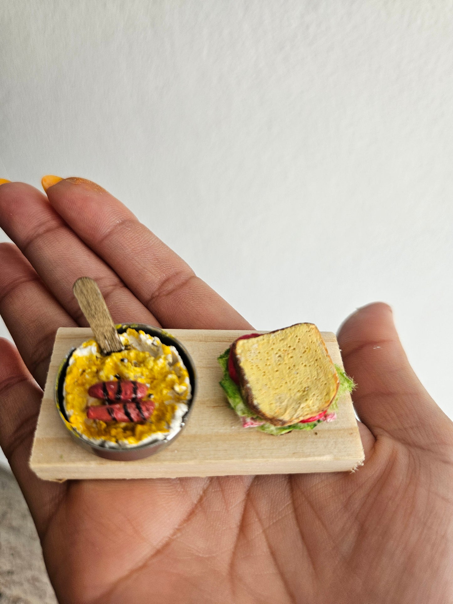 Polymer Clay Miniature Scrambled Eggs